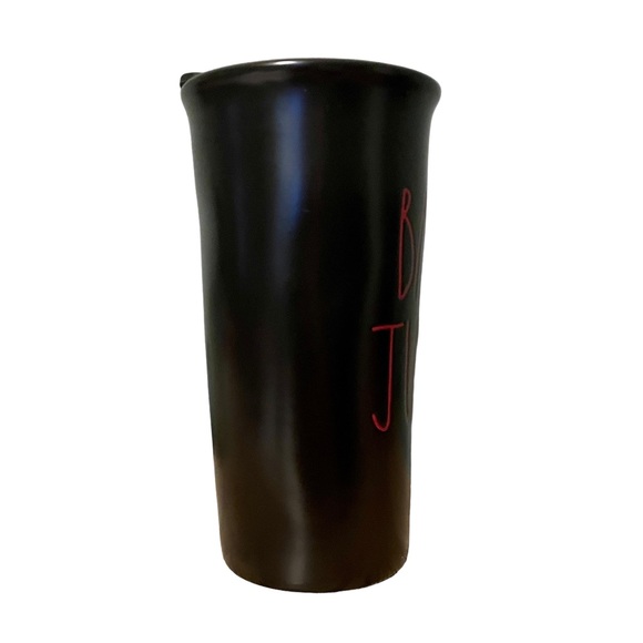 3 for $25 Rae Dunn Tumbler To Go Travel Coffee Mug Halloween BAT JUICE Black NEW - Picture 2 of 7
